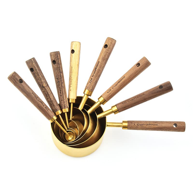 Copo medidor de aço inoxidável, colher medidora, conjunto - imagem 5
