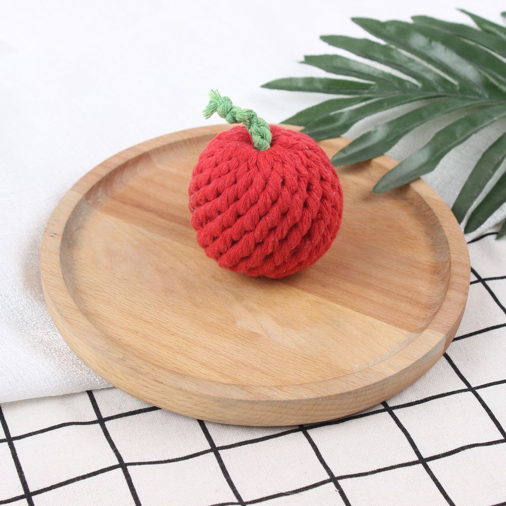 Amazon várias variedades de brinquedos de corda de algodão para animais de estimação, frutas e vegetais, dentes molares, treinamento de mordida resistente, corda com nó, brinquedos para animais de estimação - imagem 5