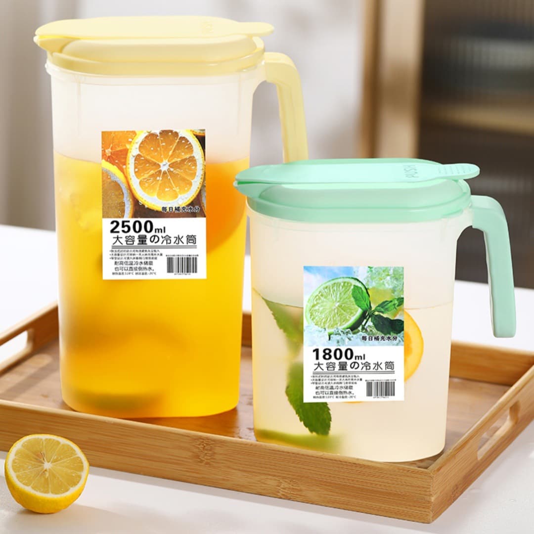 Chaleira fria para geladeira, bule doméstico resistente a altas temperaturas, chaleira fria de grande capacidade, balde de bebidas com tampa, fábrica de chaleira fria filtrada - imagem 4