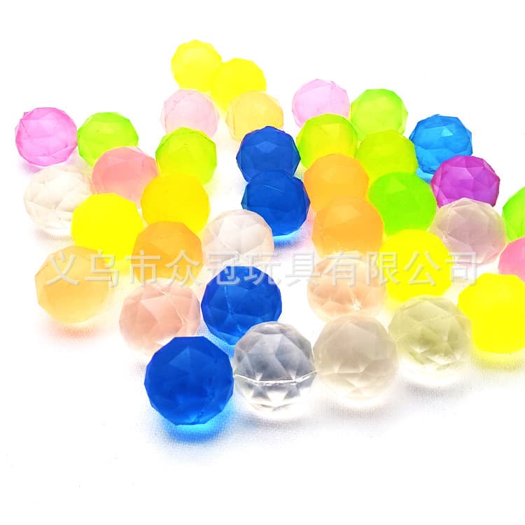 Bola saltitante de borracha sólida de diamante colorido bola saltitante de diamante colorido brinquedos infantis atacado durável - imagem 4