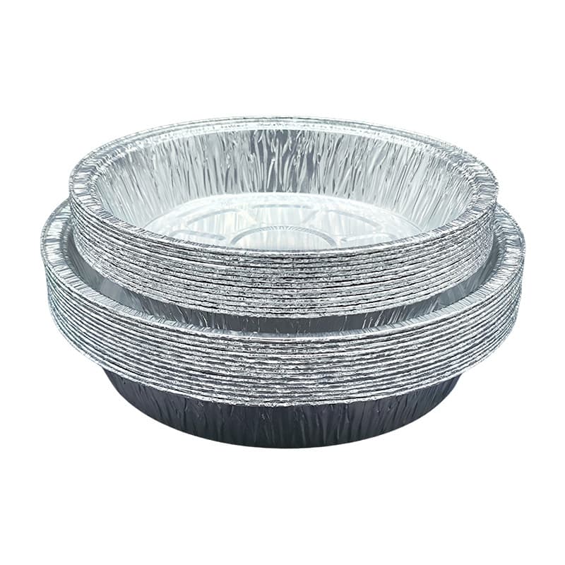 Bandeja de folha de estanho para fritadeira de ar, caixa redonda de folha de estanho, forno, folha de estanho descartável, bandeja de folha de alumínio de qualidade alimentar, atacado - imagem 6