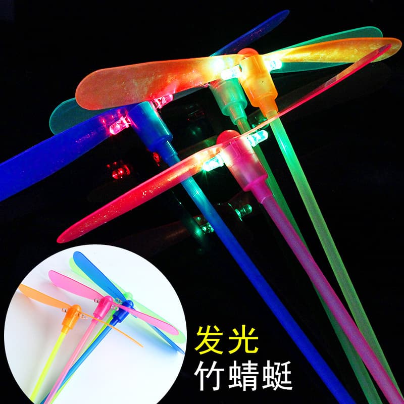 Libélula de bambu brilhante, libélula de bambu, brinquedo de fada voadora, barraca de rua, melhor venda, brinquedo flash brilhante, atacado - imagem 3