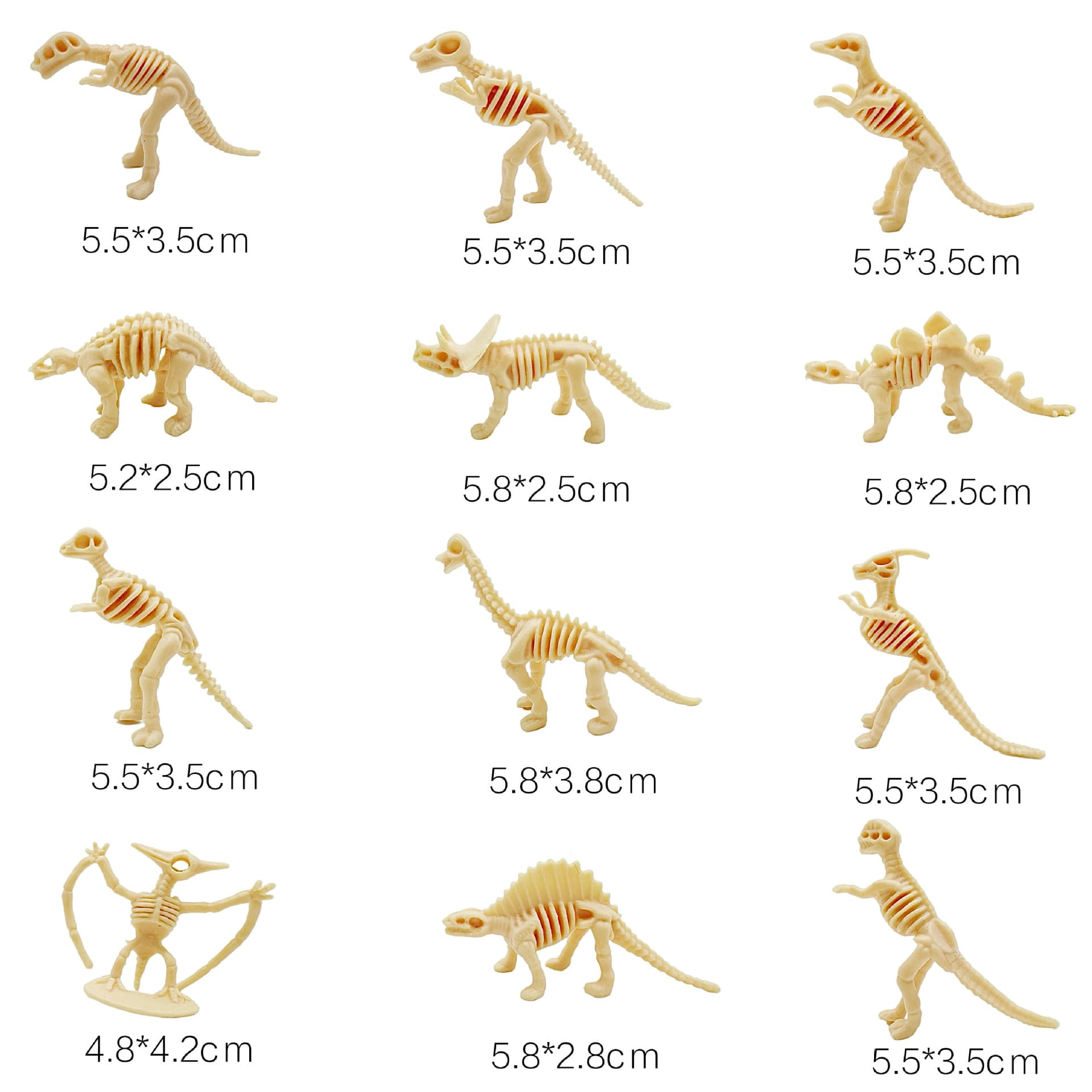 Brinquedo arqueológico, dinossauro, pequeno esqueleto com acessórios, fósseis, escavações arqueológicas - imagem 3