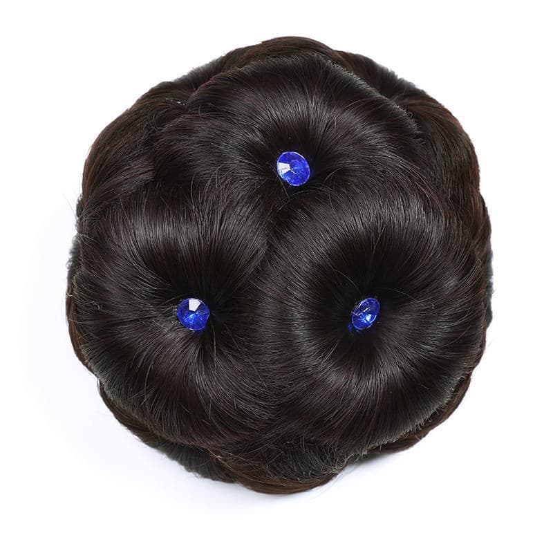 Peruca de virilha feminina, bolsa de peruca de nove flores com prendedor, peruca de cabelo de noiva trançada feminina - imagem 18