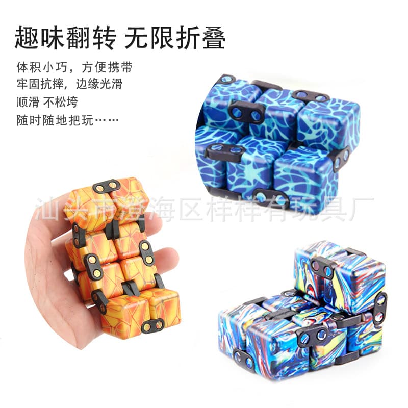 (Negociação transfronteiriça), céu estrelado ilimitado, cubo de Rubik variável para dedo, brinquedo, halloween, anti-stress - imagem 3