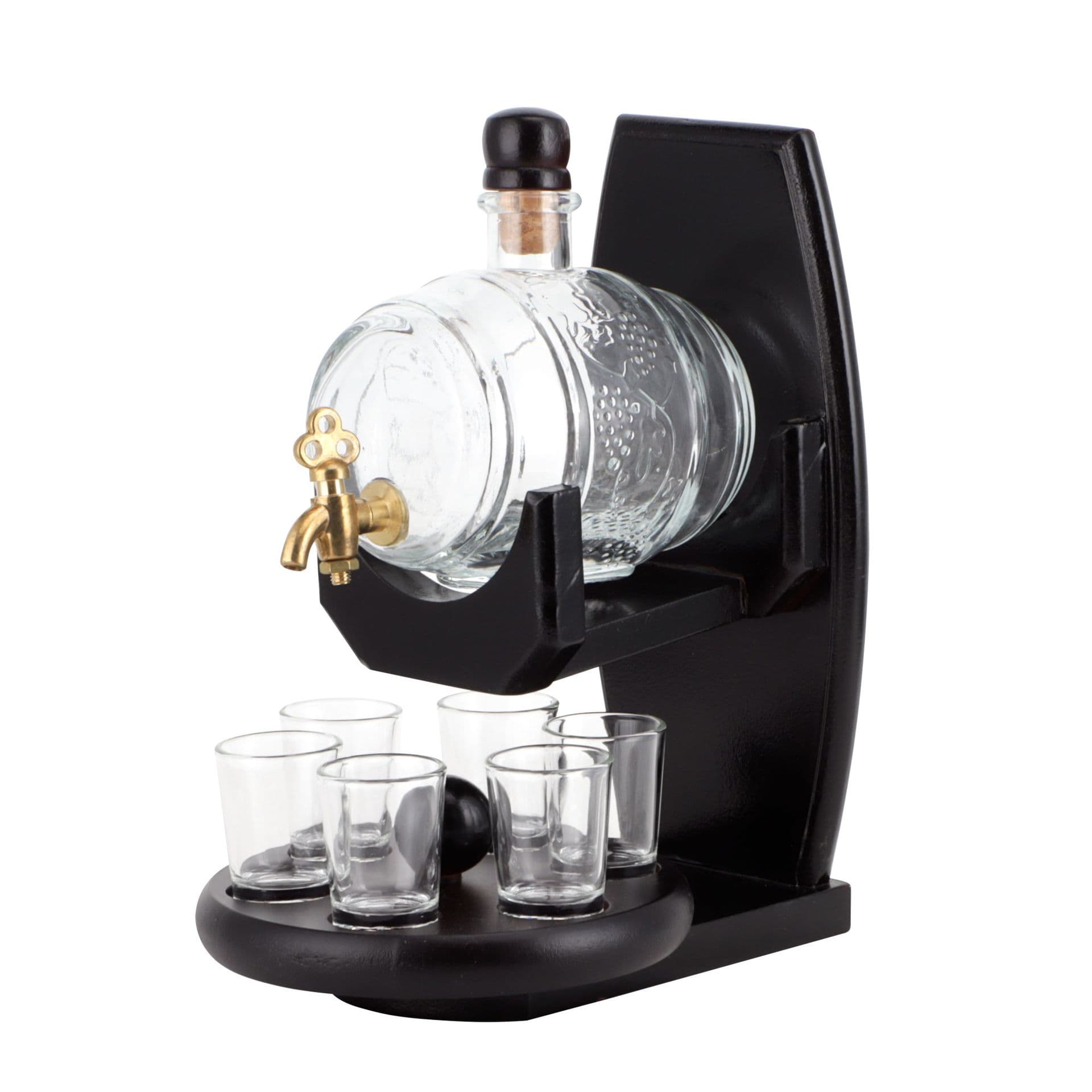 Atacado rede de vidro amazon barril de vinho tinto garrafa de vinho de imersão com torneira garrafa de vinho de cortiça coque barril recipiente barra ferramenta - imagem 5