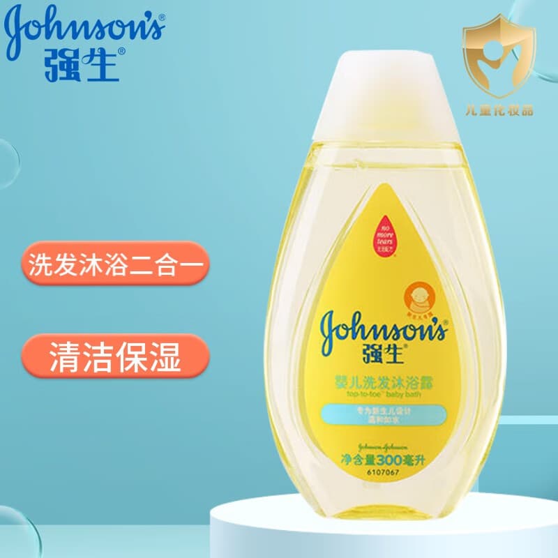 强生 Produto de higiene infantil, shampoo, gel de banho infantil, 2 em 1, 300 ml, produto oficial - imagem 2