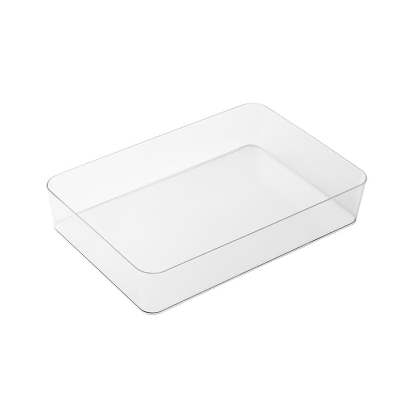 Gaveta compartimento caixa de armazenamento armário de mesa embutido caneta de papelaria retangular organizador de mesa de plástico pequena caixa de colocação - imagem 6