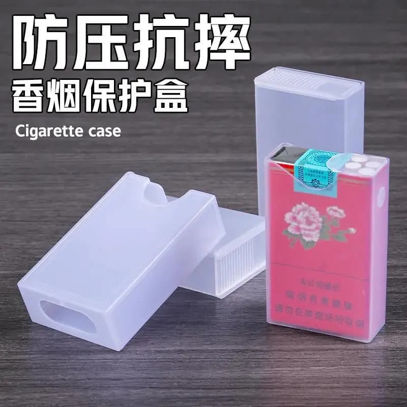 Cigarreira transparente leve e fina, fita plástica, capa protetora criativa, 20 peças - imagem 4