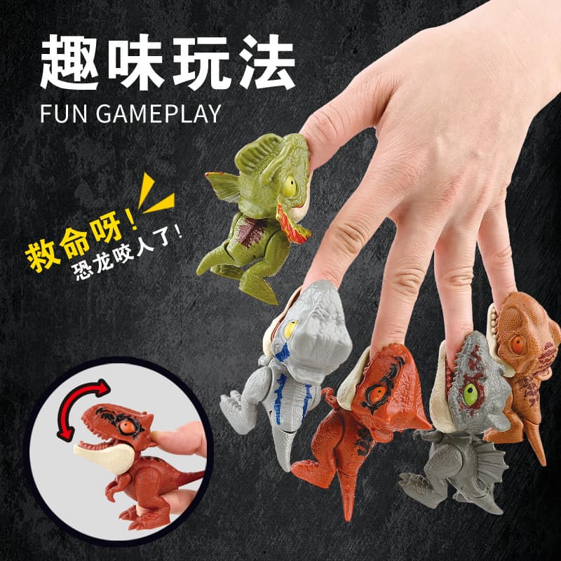 Dinossauro móvel, brinquedo realista, morde o dedo, tiranossauro Rex - imagem 4