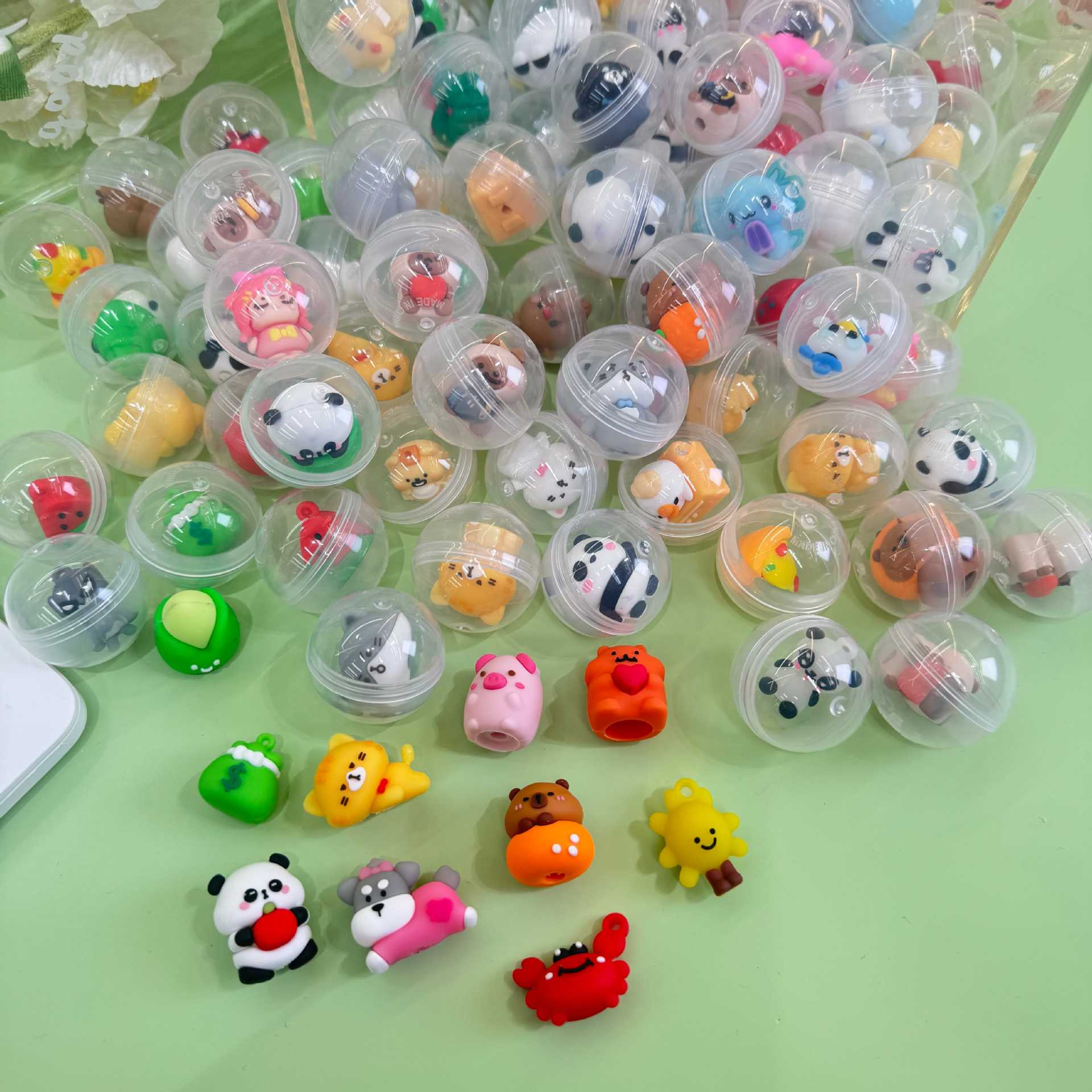 Boneca mista, borracha para parques de diversões, nova coleção, 32mm, brinquedo cápsula, 32mm - imagem 5