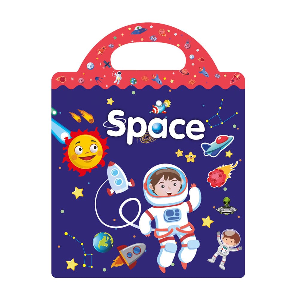 (Comércio transfronteiriço), livro infantil multiuso com adesivos, faça você mesmo, educação infantil, concentração - imagem 13