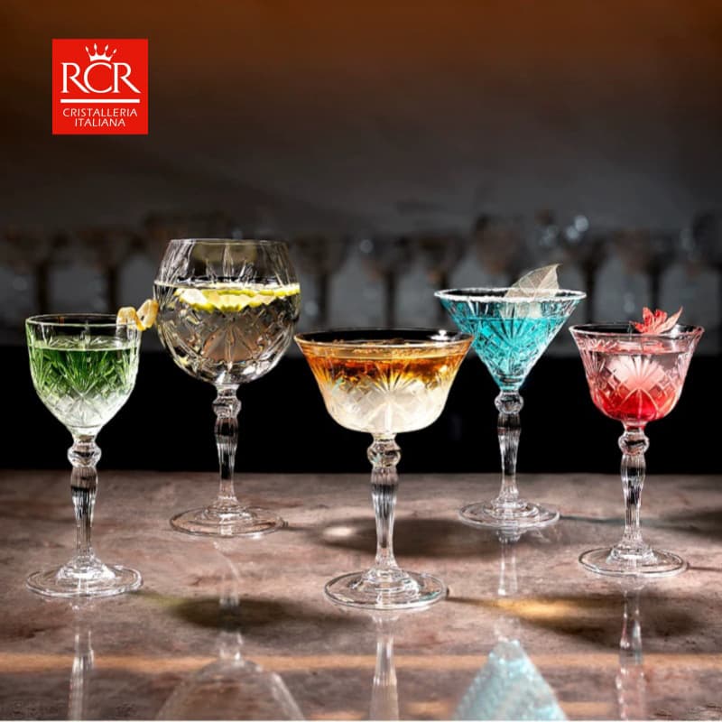 Copo de vinho de cristal coquetel clássico, Itália - imagem 3