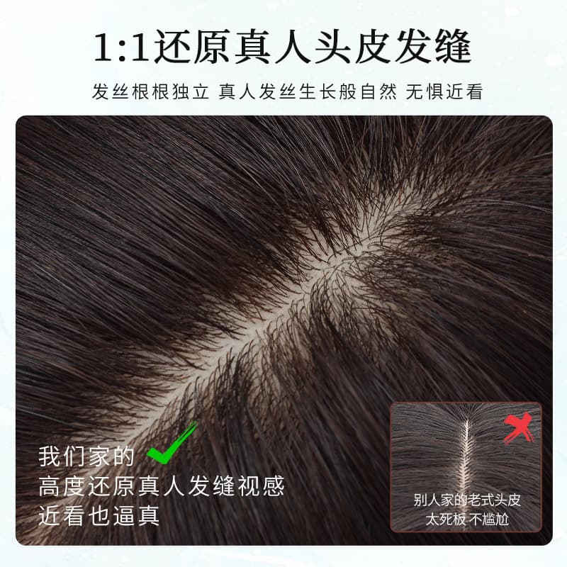 Peruca para mulheres com cabelos médios e longos, cabelo humano completo natural, faixa completa, cabelo bob clavícula, redução de idade, peruca completa com faixa - imagem 3