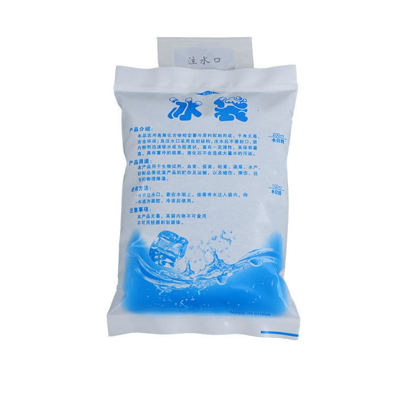 Saco de gelo de água autoabsorvente, saco de gelo descartável de frutas frescas expresso, fresco e refrigerado, reutilizável sem água - imagem 14