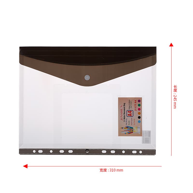 Saco de documentos A4 por atacado, clipe de armazenamento de saco de contrato, saco de folhas soltas de 11 furos, saco de papel de teste de estudante colorido, saco de fivela tridimensional transparente - imagem 5