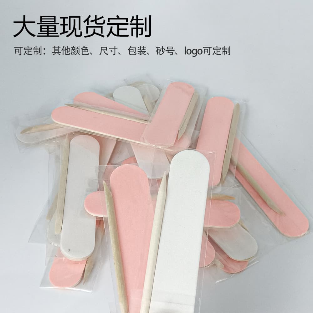 Conjunto de palheta e fricção para unhas, tira para fricção de manicure, polimento e remoção de unhas, kit de ferramentas para manicure, lixa de unha e palheta de madeira - imagem 4