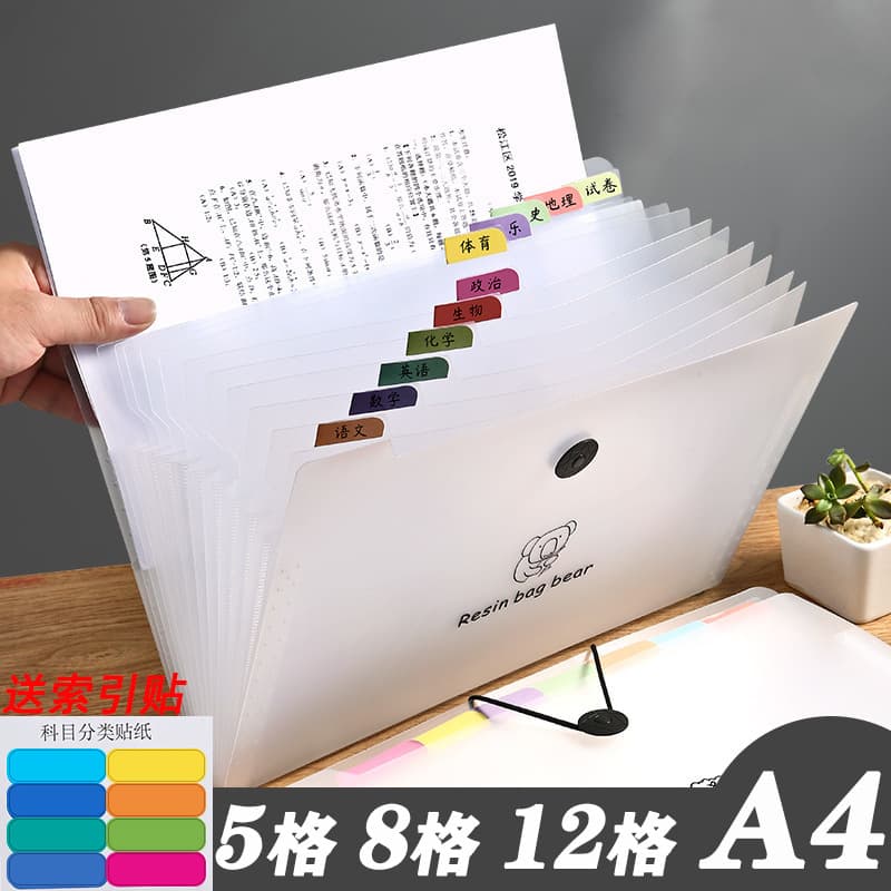 Órgão arco-íris, pasta para estudantes, sistema de armazenamento de documentos - imagem 2