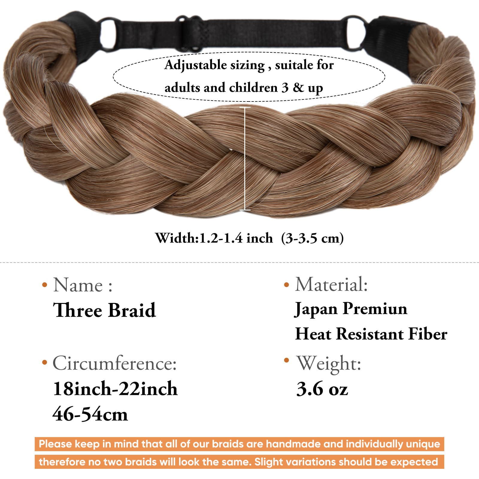 (Comércio transfronteiriço), peruca, acessório de cabelo para trançar cabelo com rabo de cavalo, trança tecida artesanal, estilo europeu - imagem 4