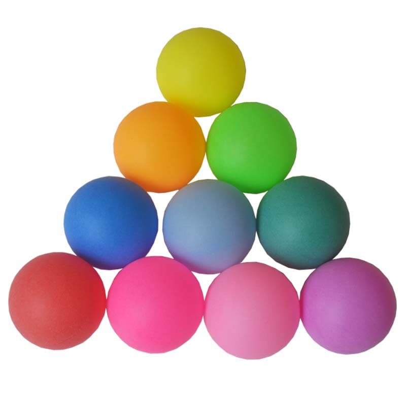 Bola de tênis de mesa colorida fosca 40mmpp, sem costura, bola de loteria, copo de vidro de apostas, máquina de bola de spray, bola de agitação, atacado - imagem 5