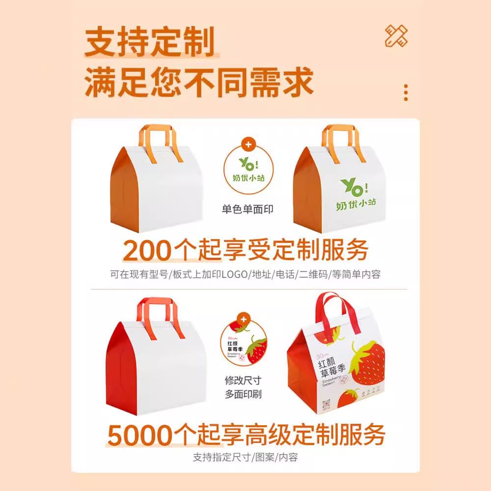 Saco de isolamento térmico não tecido, personalizado, catering, bolo especial, leite, chá, churrasco, saco de embalagem de alimentos, material ecologicamente correto - imagem 4