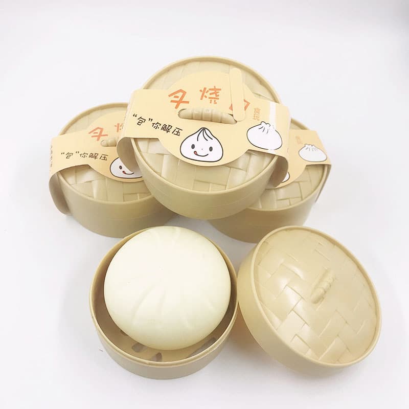 Pãezinhos grandes simulados, rebote lento e beliscável, pãezinhos de porco grelhados, brinquedos de descompressão, macarrão falso, pessoa inteira xiaolongbao atacado - imagem 9