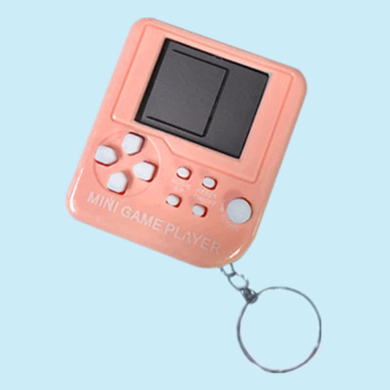 Pequeno console de jogos eletrônicos, tetris, brinquedo criativo, chaveiro, nostalgia, antiestresse, presente criativo - imagem 7