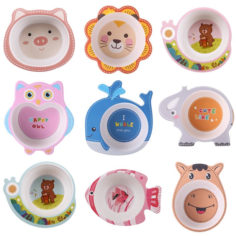 Conjunto infantil de desenho animado, cadeira alta, tigela de sopa para alimentação complementar - imagem 6