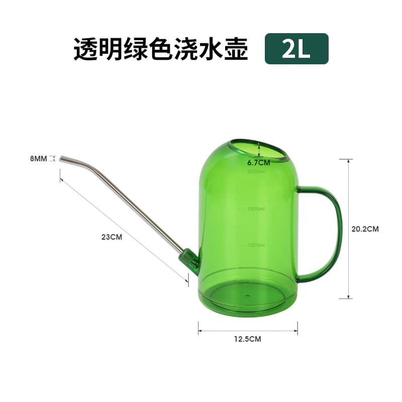 Bule de aço inoxidável, vaso transparente, pulverizador espaçoso - imagem 12