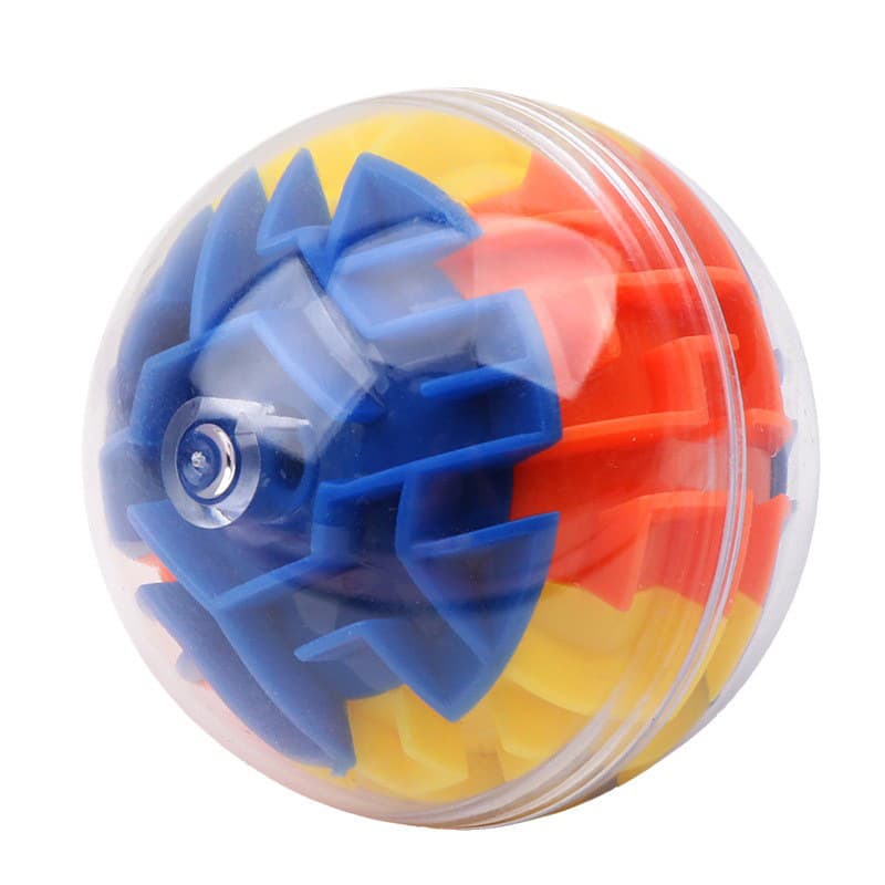 Labirinto tridimensional de rollerball, brinquedo, cubo intelectual redondo de Rubik, educação infantil - imagem 6