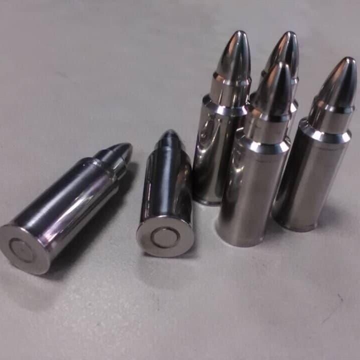 Bala dourada em aço inoxidável, cubos de gelo metálicos para uísque - imagem 3