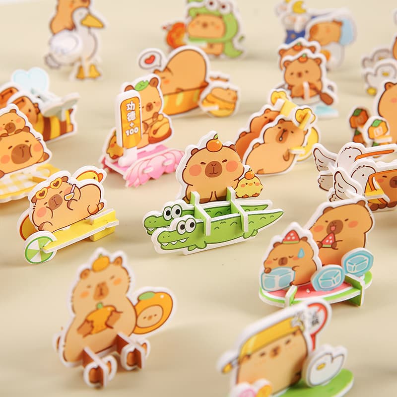 Quebra-cabeças de mesa interativa tridimensional de desenho animado para jardim de infância, presente de aniversário - imagem 5