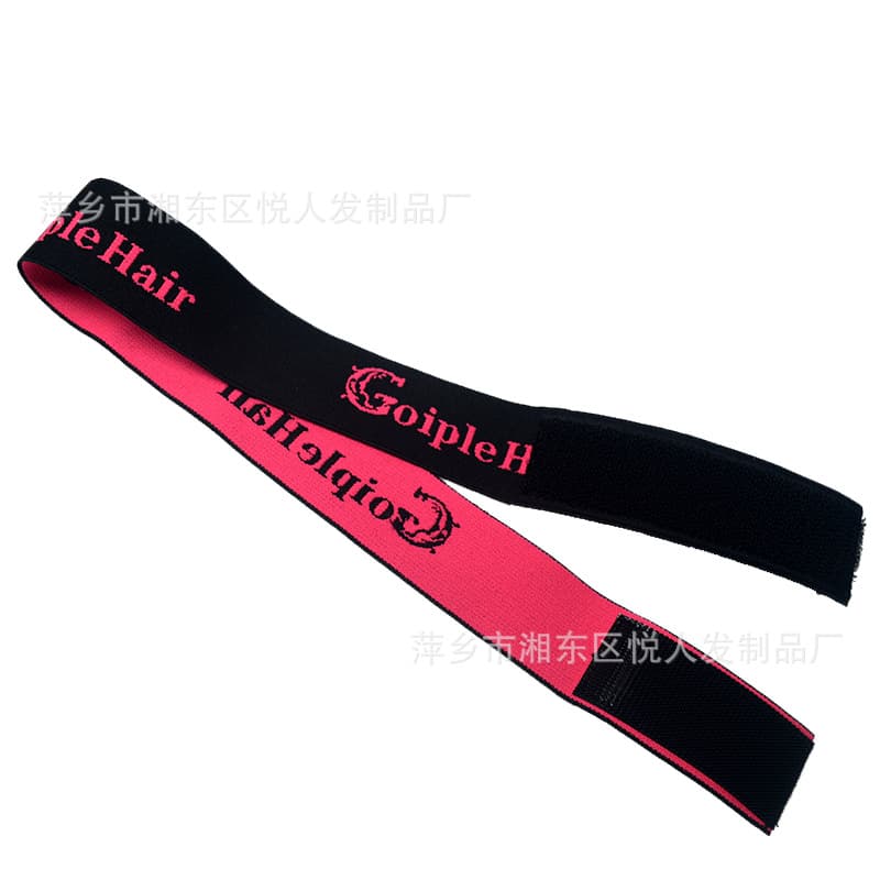 [Wig, fuchsia two-color elastic headband, Amazon, on elastic band, with your logo imprint] - imagem 6