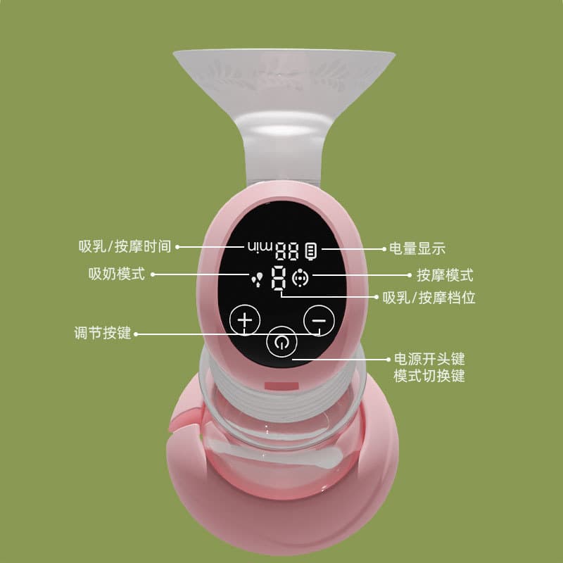 Bomba tira leite, massageador pós-parto de silicone inteligente, feito sob medida, suporte à lactação - imagem 5