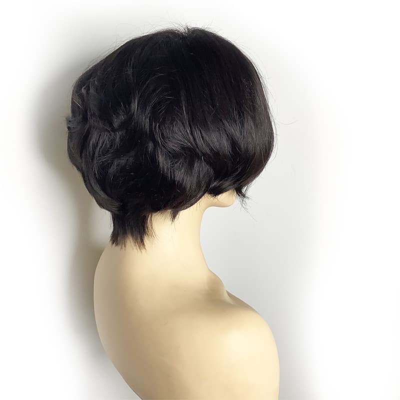 Bob cabelo humano bandana peruca de renda conjunto meio mecanismo cor natural peruca cabelo reto longo cabelo tingido franja oblíqua - imagem 6