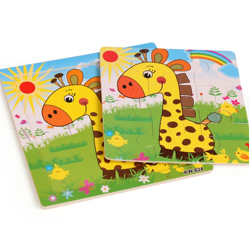 Quebra-cabeças de madeira, brinquedo, educação infantil, 9 peças, 0-1-2-3 anos - imagem 5