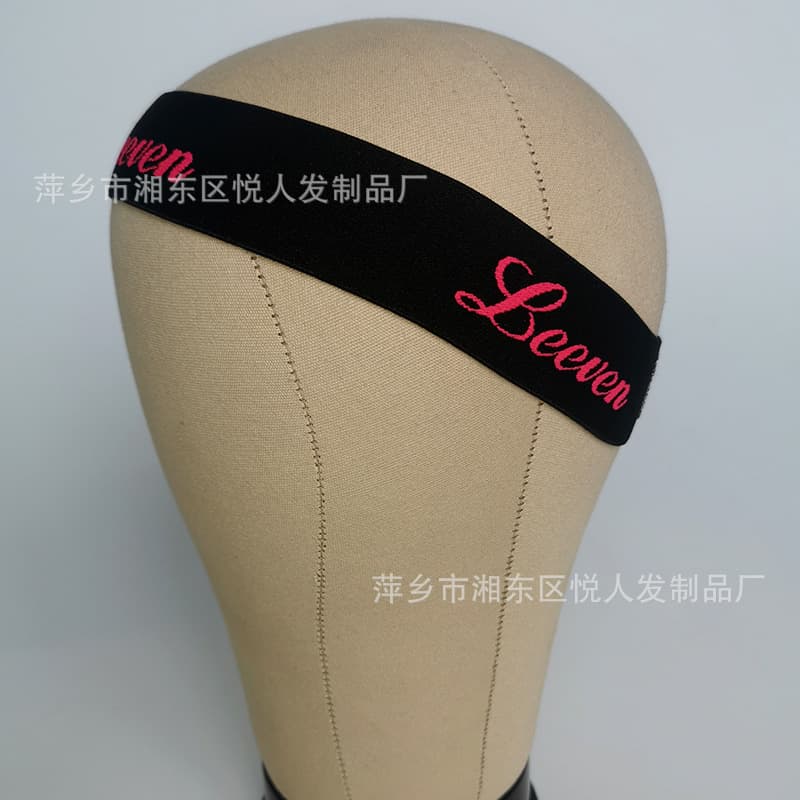 [Wig, fuchsia two-color elastic headband, Amazon, on elastic band, with your logo imprint] - imagem 5