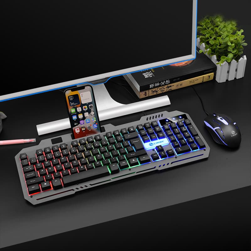 Mouse, teclado, conjunto de jogos mecânicos de metal, T25 - imagem 6
