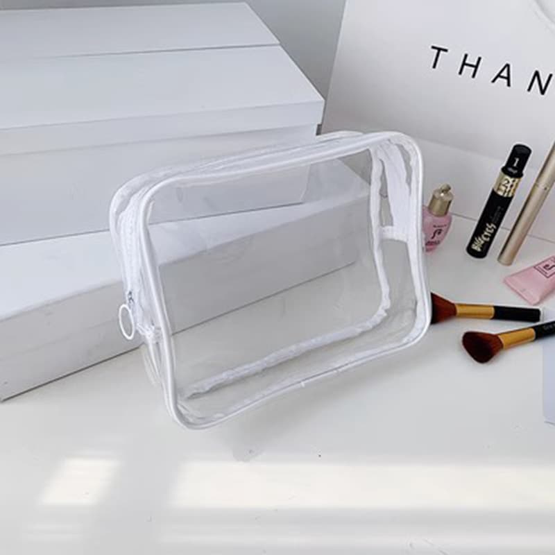Bolsa cosmética portátil, bolsa de armazenamento fosca à prova d'água em PVC para viagens, feita sob medida, com impressão do seu logotipo - imagem 4