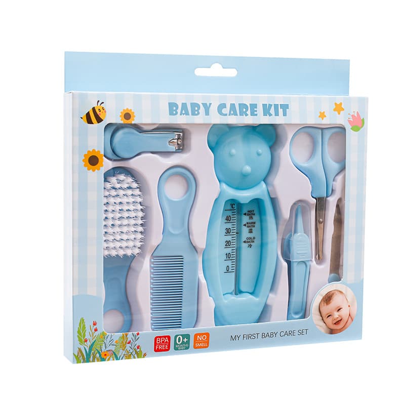 Pack infantil, conjunto para bebé, termómetro para unhas, inglês, 7 peças - imagem 6