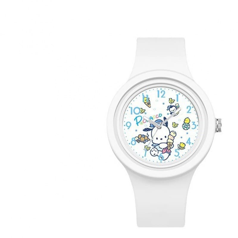 Novo Kuromi Cinnamon Dog Cartoon Watch Silicone Redondo de Alta Qualidade Sensação de Pele Bonito Sanli Family Series Watch - imagem 6
