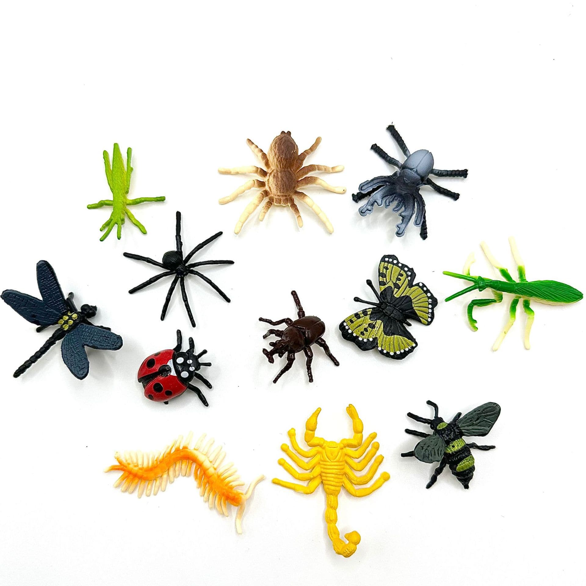 Comércio exterior nova simulação de insetos 12 modelos de insetos reais em pvc escorpião aranha borboleta enfeites de mesa de areia atacado - imagem 3