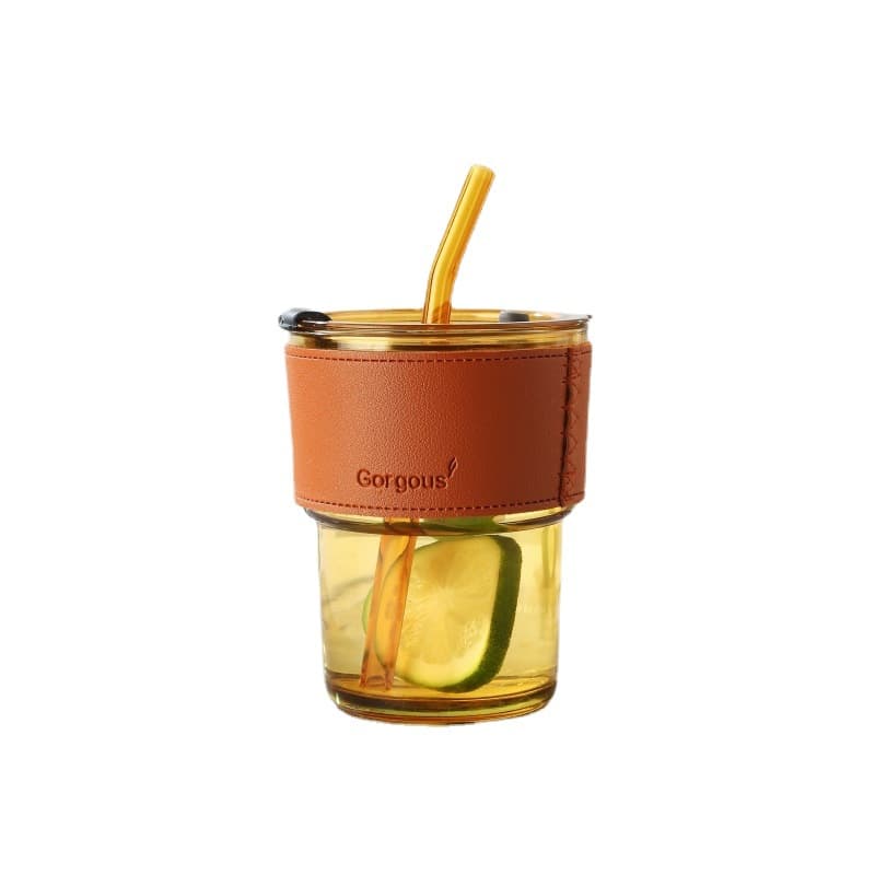 Xícara de chá, canudo de café com vidro, celebridade da internet, presente de aniversário, serviço de impressão de logotipo - imagem 6