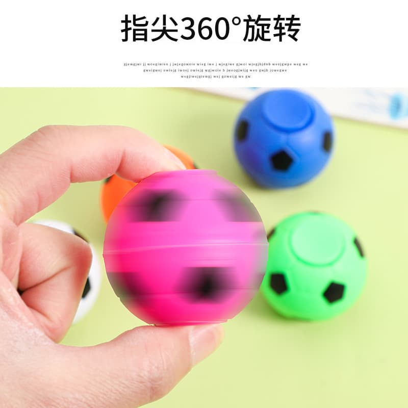 Pião giratório de futebol para dedo, brinquedo para idade precoce, criatividade infantil, antiestresse, presente de aniversário - imagem 3