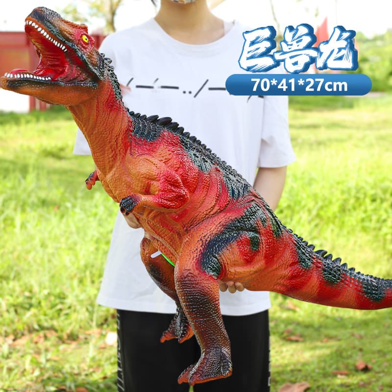 Grande dinossauro, brinquedo de plástico de borracha macia para meninos - imagem 19