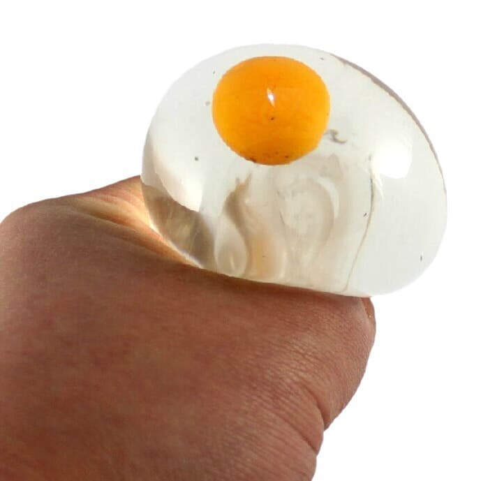Brinquedo do dia da mentira/balão de água de descompressão/ovo transparente de ventilação/ovo de gema única ovo de descompressão ovo único - imagem 3