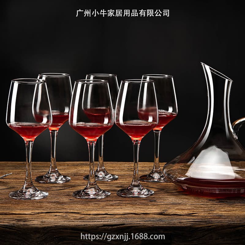 Copo de vinho de marca, conjunto de copos de vidro, decantador de vinho, estilo europeu, espessura aumentada, 7 peças - imagem 1