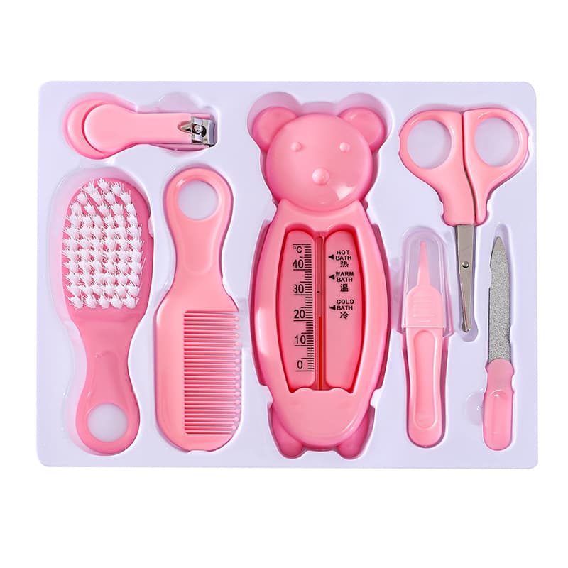 Pack infantil, conjunto para bebé, termómetro para unhas, inglês, 7 peças - imagem 5