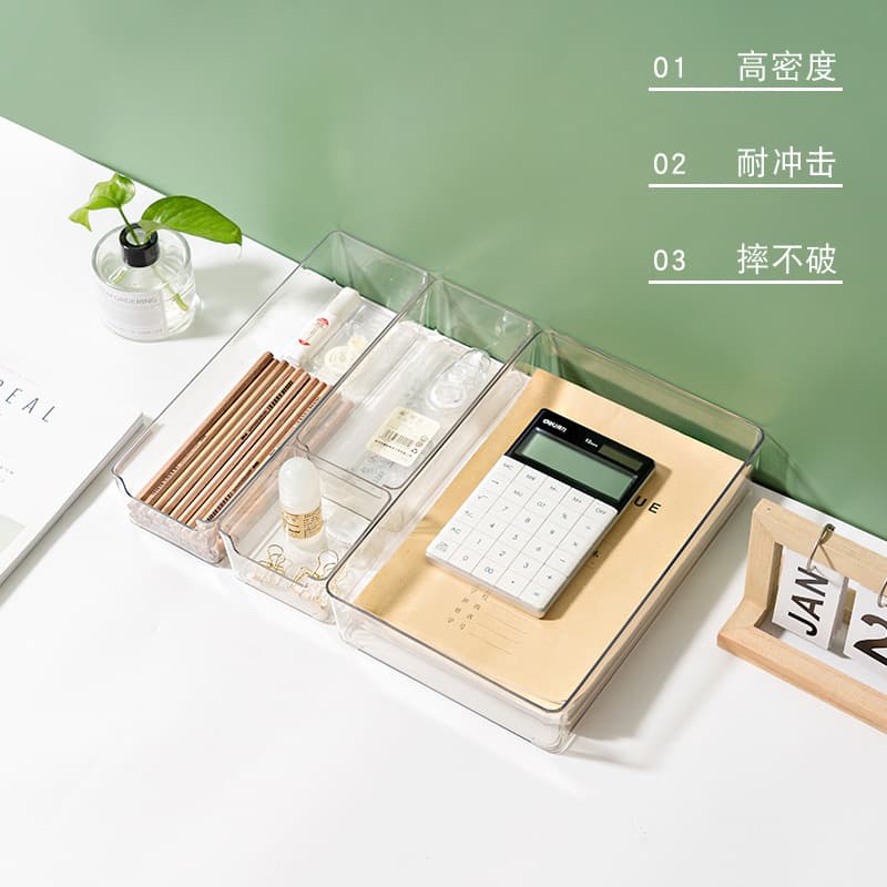 Caixa de armazenamento de mesa japonesa para caixas, utensílios de cozinha, artigos de papelaria de plástico - imagem 3