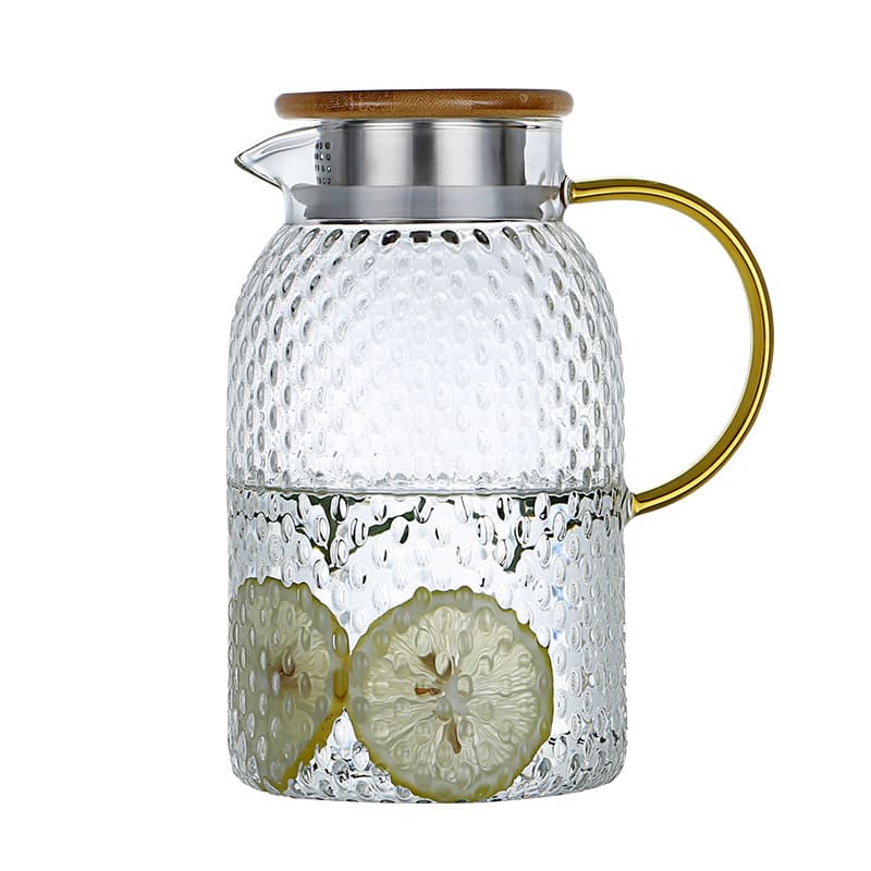 Chaleira fria de vidro de grande capacidade, chaleira fria de grãos de arroz, conjunto de copo de água quente, fria e branca para uso doméstico - imagem 6